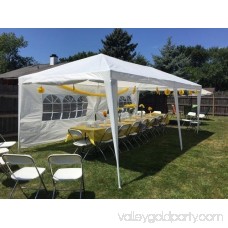 Quictent 10' x 20' Outdoor Gazebo Canopy Wedding Party Tent with 6 Removable Sidewall & Elegant Church Window